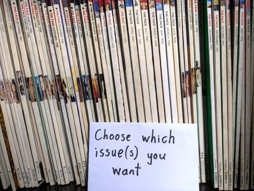 The face magazine back issues - the,
