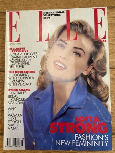 Elle magazine march 1992 - magazine,