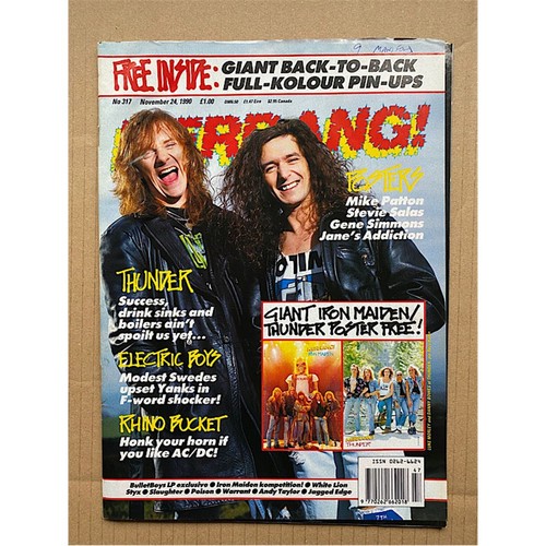 Thunder kerrang 317 - thunder, no.317